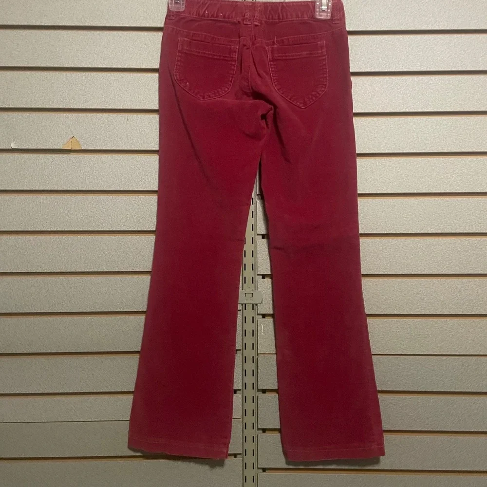 Old Navy Girls Red Corduroy Bootcut Pants Size 8‎